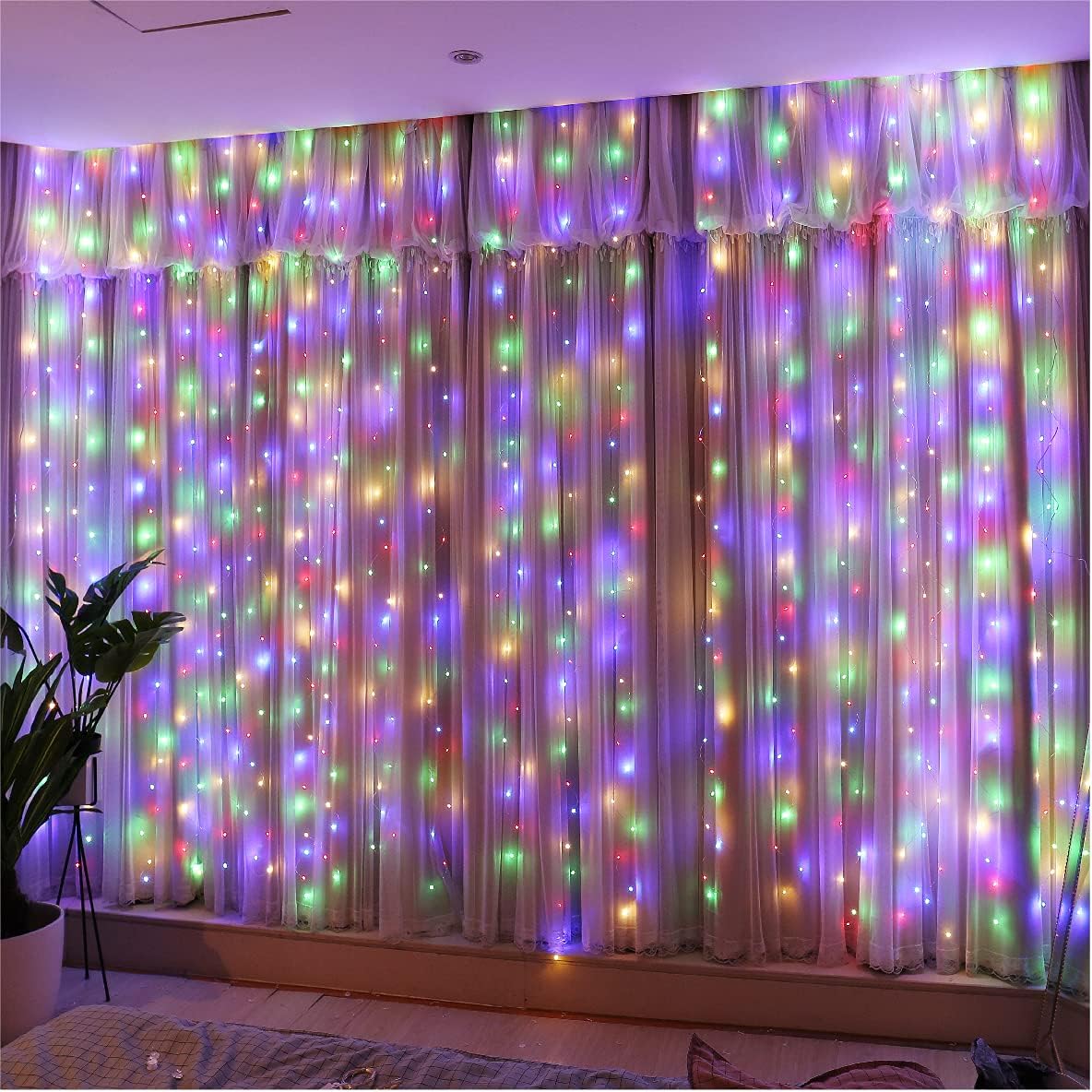Rideau LED guirlandes