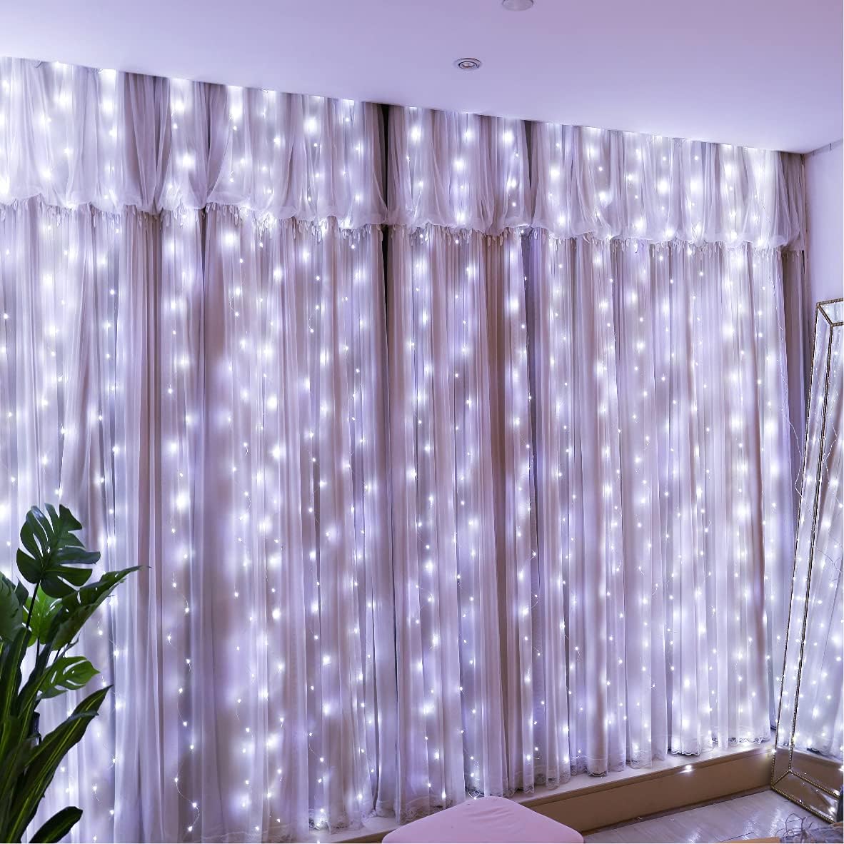 Rideau LED guirlandes